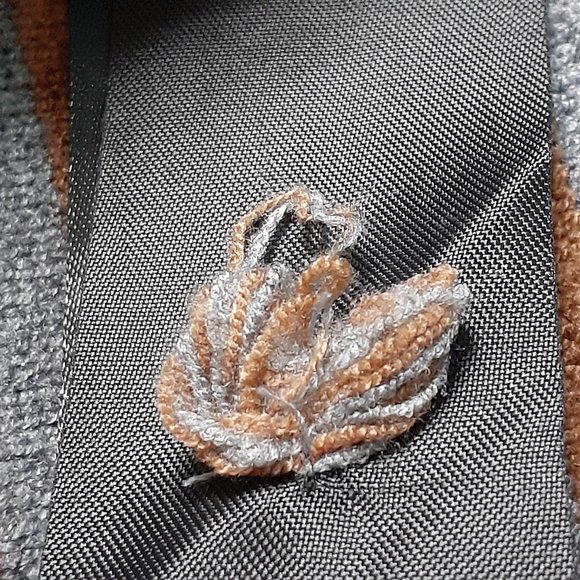 Anthropologie Elise Ribbed Tunic Gray Orange Stripe Off-the-Shoulder Size S - Picture 9 of 15